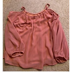pink blouse top